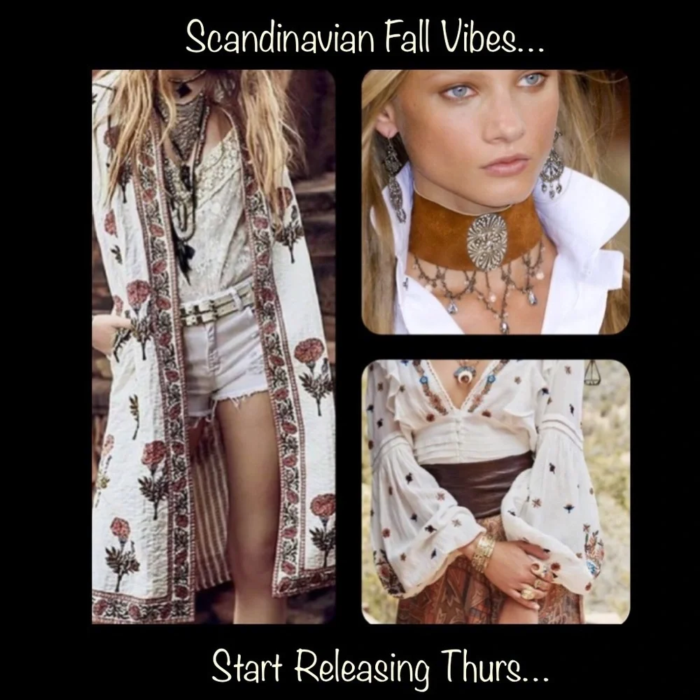 🪶Boho Vintage Tan Thick Boiled Wool Afghan Coat w/ Cream Fur Cuff Accents-M - Picture 10 of 16